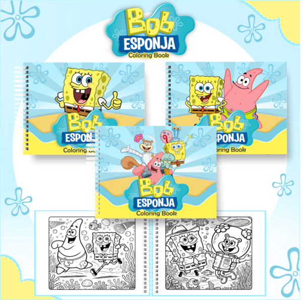 Livro de Colorir Bob Esponja