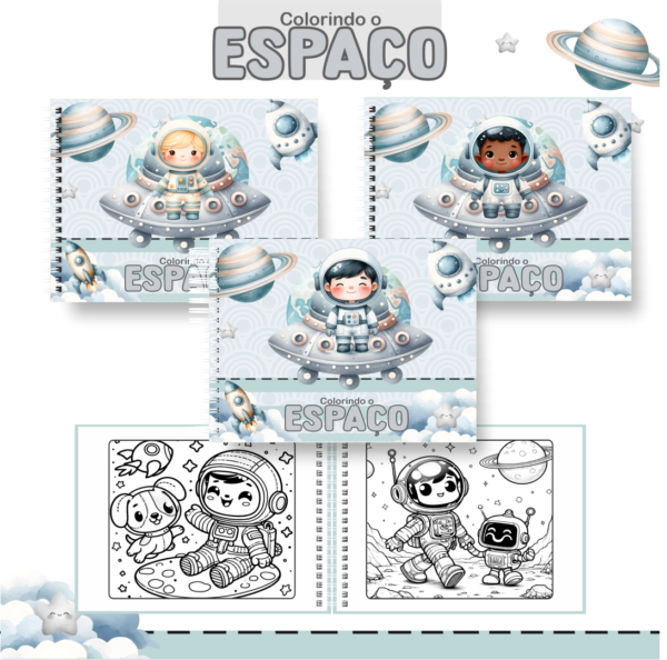 Livro de Colorir Astronauta