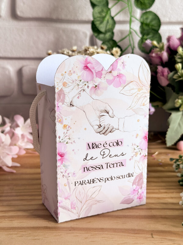 Sacolinha Borda Coração Dia das Mães - Image 3