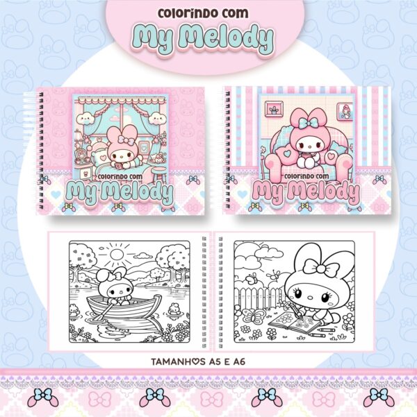 Livro de Colorir My Melody