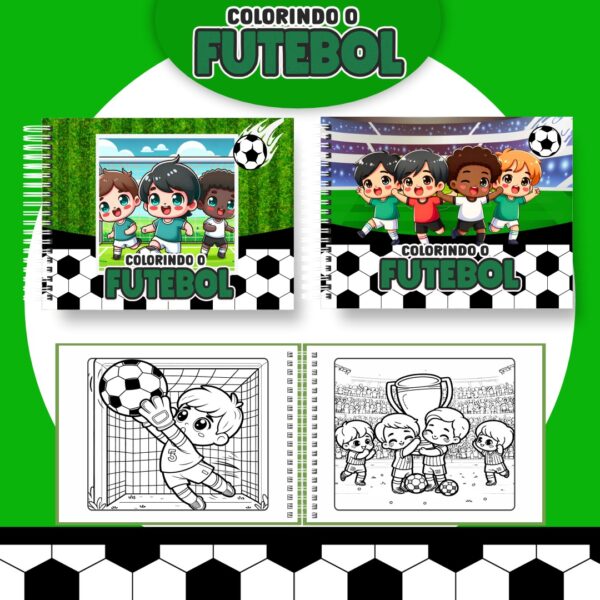 Livro de Colorir Futebol
