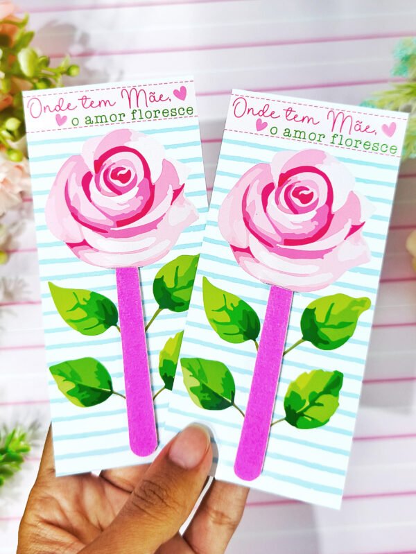 Card Mini Lixa de Unha Dia das Mães