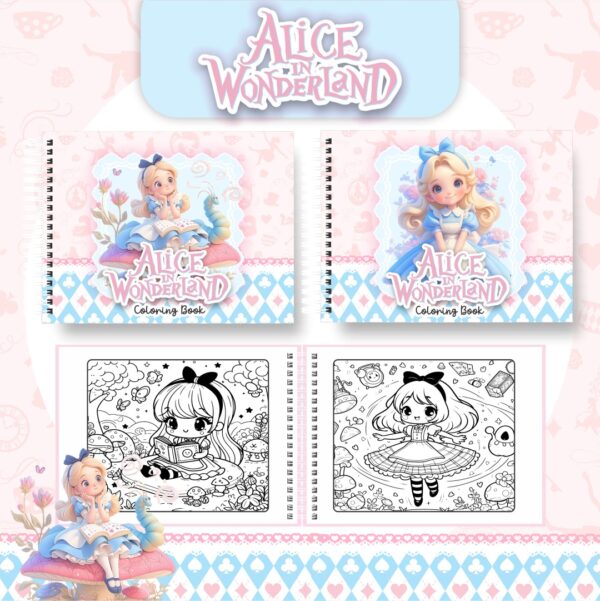 Livro de Colorir Alice no País das Maravilhas
