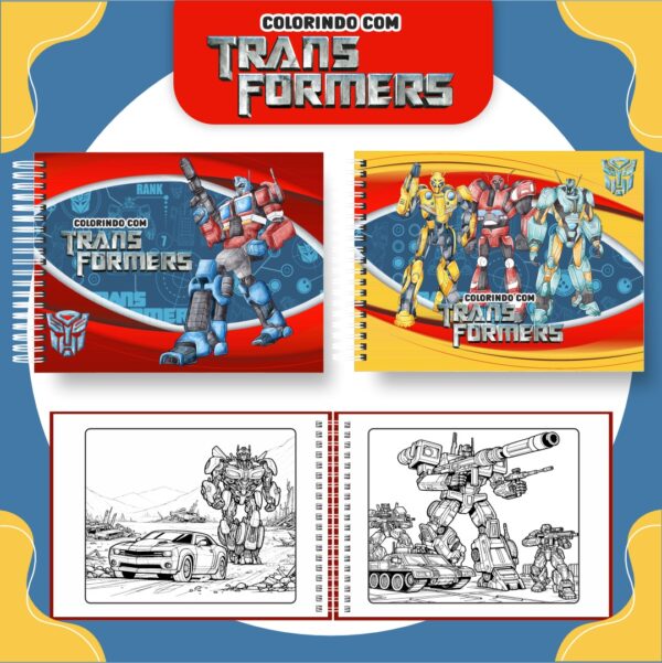 Livro de Colorir Transformes