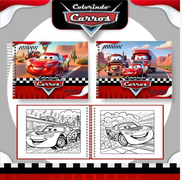 Livro de Colorir Carros Disney
