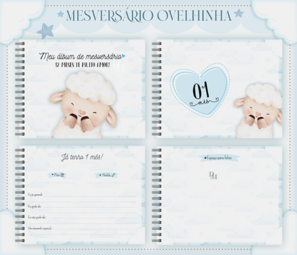 Combo Encadernação Infantil  Ovelhinha - Image 2