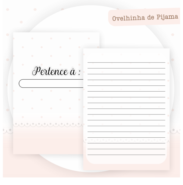 Combo Encadernação Infantil  Ovelhinha de Pijama - Image 10