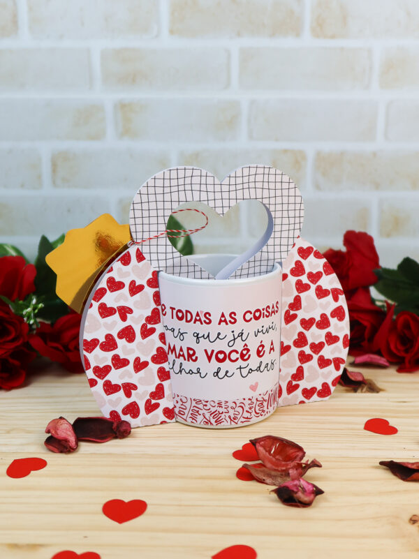 Suporte Caneca Porcelana Dia dos Namorados