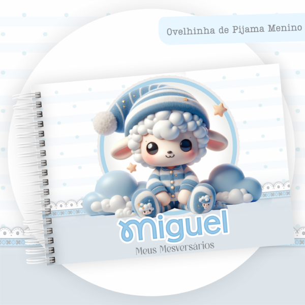 Combo Encadernação Infantil  Ovelhinha de Pijama - Image 4