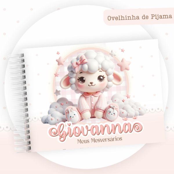 Combo Encadernação Infantil  Ovelhinha de Pijama - Image 5