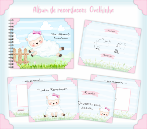 Combo Encadernação Infantil Ovelhinha - Image 2