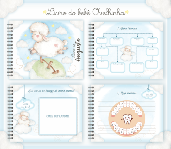 Combo Encadernação Infantil Ovelhinha - Image 6
